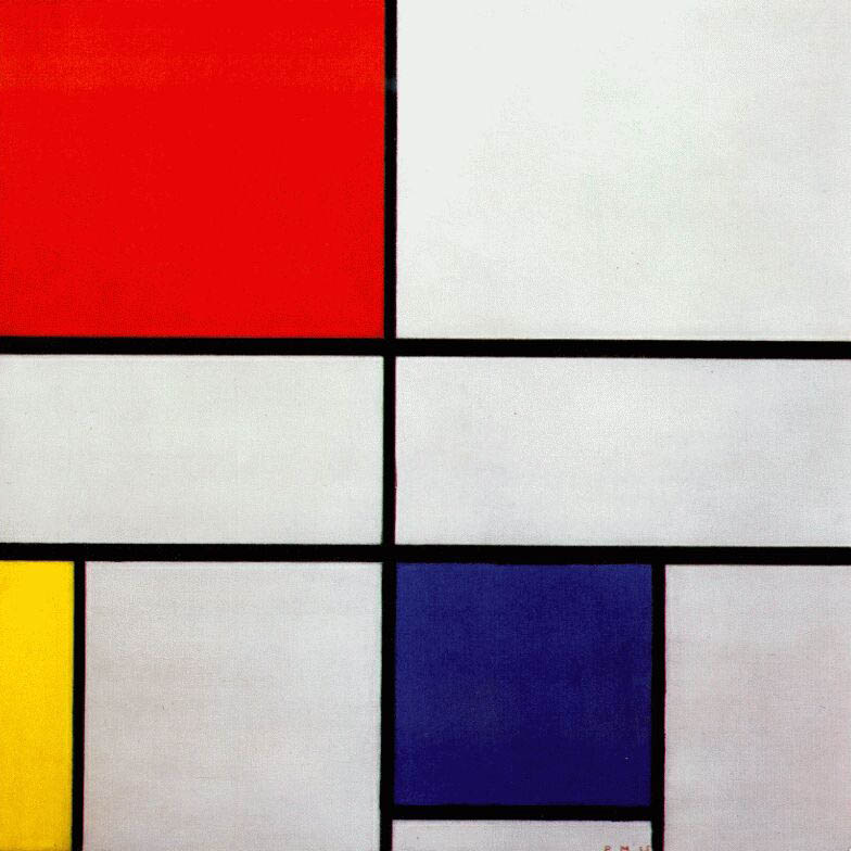 Abstract Mondrian painting