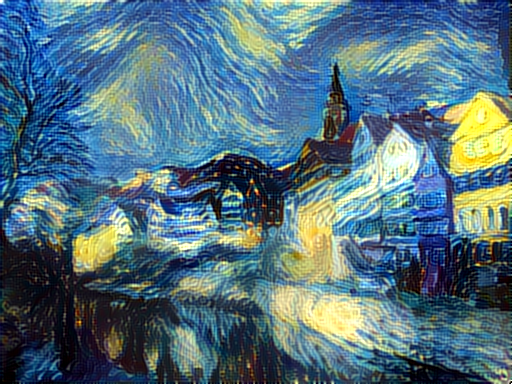style transfer after